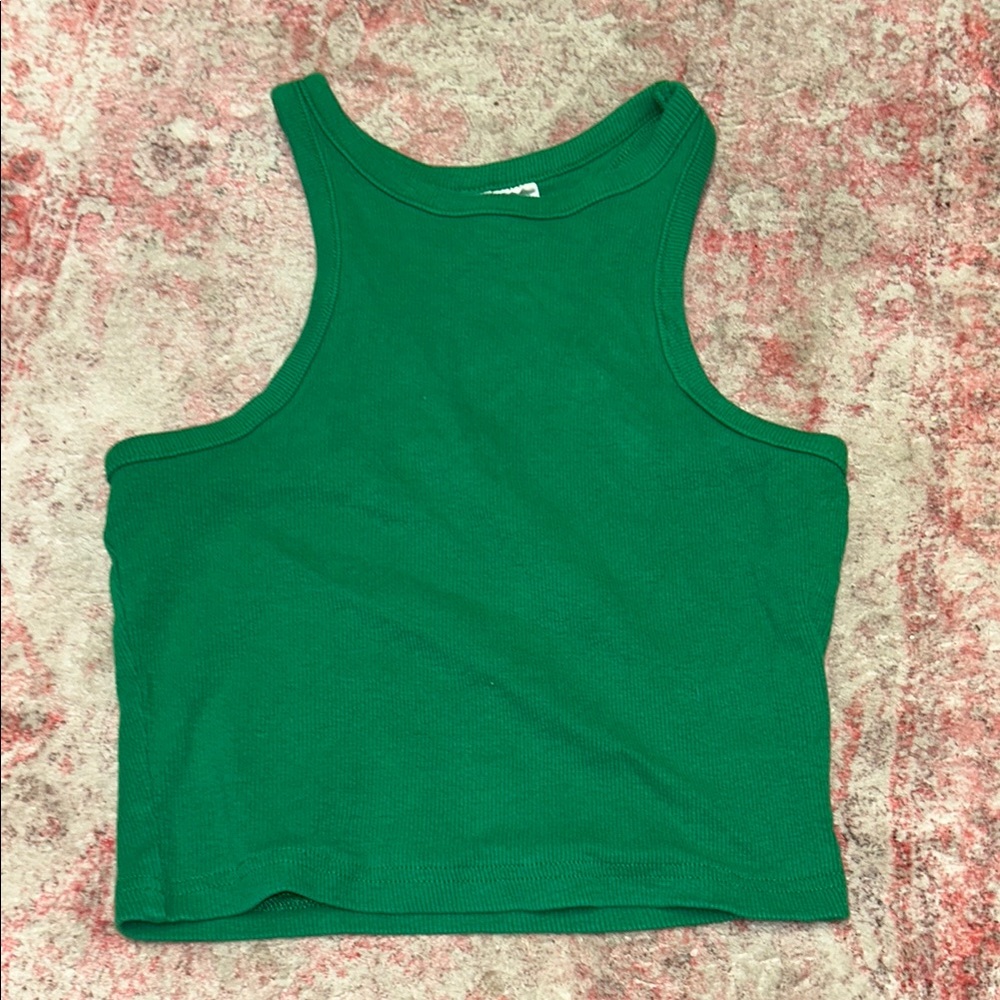 Green Sleeveless Women's Top
